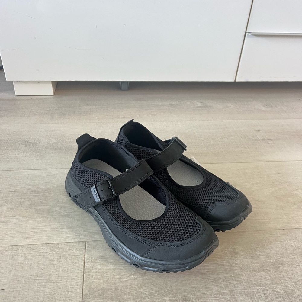 Salomon Black Mesh Ballet flats